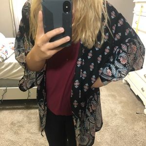 Printed kimono